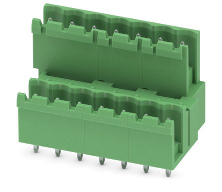 Phoenix Contact MDSTBV 2.5/ 7-G-5.08 Series Pluggable Terminal Block, 7 Contact(s), 5.08 mm Pitch, 2 Row
