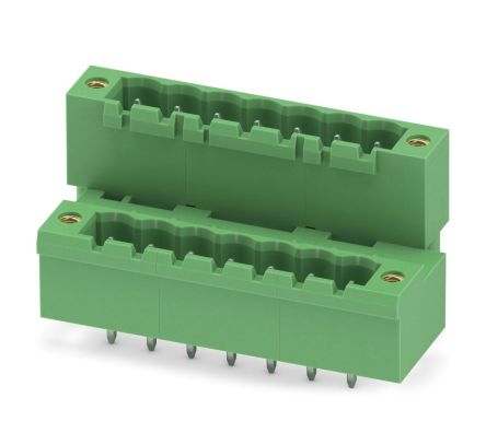 Phoenix Contact MDSTBV 2.5/ 7-GF-5.08 Series Pluggable Terminal Block, 7-Contact, 5.08 mm Pitch, 2 Row, 1845688
