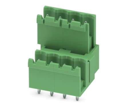 Phoenix Contact MDSTBV 2.5/ 4-G Series Pluggable Terminal Block, 4-Contact, 5 mm Pitch, 2 Row, 1845950