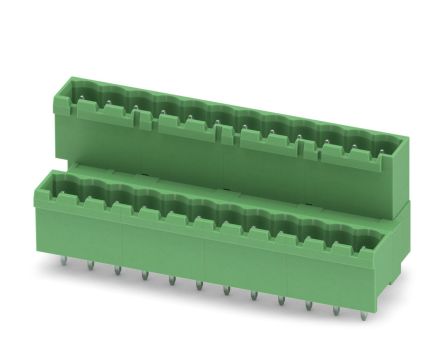 Phoenix Contact MDSTBVA 2.5/12-G Series Pluggable Terminal Block, 12-Contact, 5 mm Pitch, 2 Row, 1845882