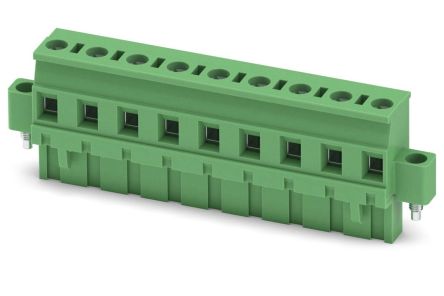 Phoenix Contact GMVSTBR 2.5/9-STF-7.62 Series PCB Terminal Block, 9-Contact, 7.62 mm Pitch, 1 Row, 1847958