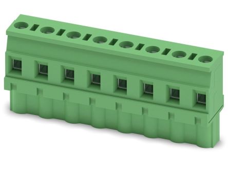 Phoenix Contact GMVSTBW 2.5/8-ST-7.62 Series PCB Terminal Block, 8-Contact, 7.62 mm Pitch, 1 Row, 1832471