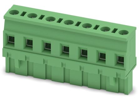 Phoenix Contact GMVSTBR 2.5/7-ST-7.62 Series PCB Terminal Block, 7-Contact, 7.62 mm Pitch, 1 Row, 1832578
