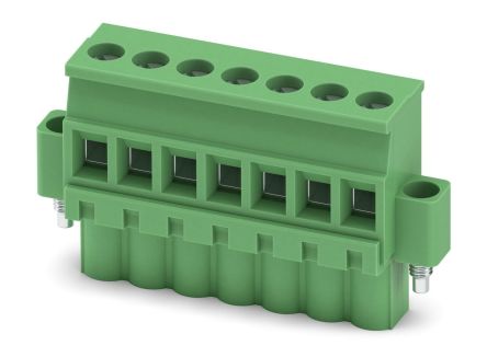 Phoenix Contact MVSTBW 2.5/7-STF Series PCB Terminal Block, 7-Contact, 5 mm Pitch, 1 Row, 1835339