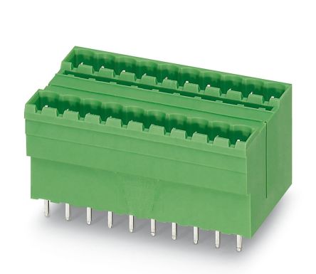Phoenix Contact MDSTBV 2.5/13-G1 Series Pluggable Terminal Block, 13-Contact, 5 mm Pitch, 2 Row, 1762952