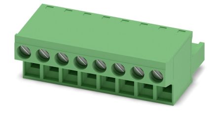Phoenix Contact FRONT-MSTB 2.5/8-ST Series Pluggable Terminal Block, 8-Contact, 5 mm Pitch, 1 Row, 1779479
