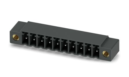 Phoenix Contact MC 1.5/10-GF-3.5 P14 THR Series Pluggable Terminal Block, 10-Contact, 3.5 mm Pitch, 1 Row, 1789766