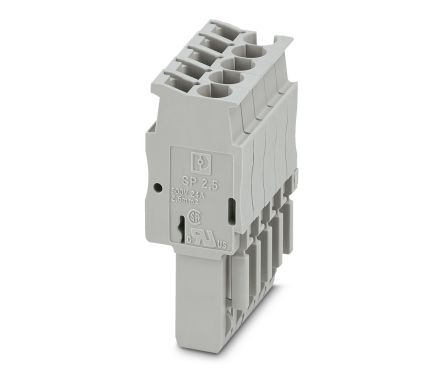 Phoenix Contact SP 2.5/5 Series Pluggable Terminal Block, 24A