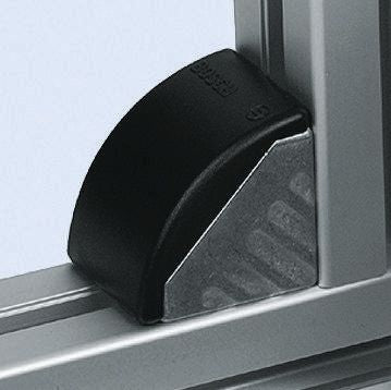 Bosch Rexroth Black Polypropylene 20 x 40 mm Strut Profile, 8 mm Groove