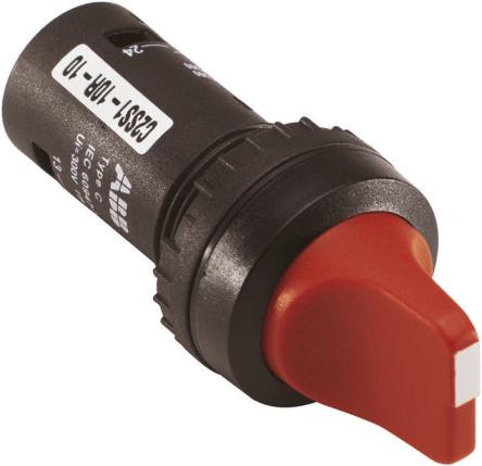 ABB Short Handle Black Selector Switch Heads elector Switch - (SPDT) 22 mm Cutout Diameter 2 Positions