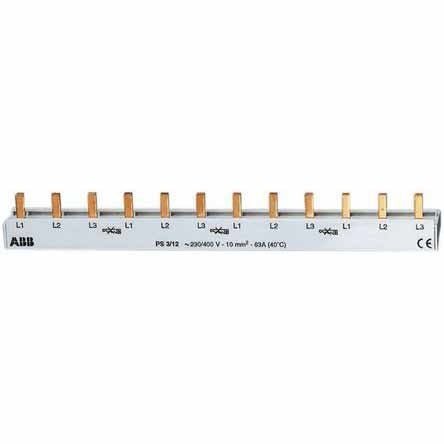 ABB PS3 PS 3 Phase Busbar, 400 V ac, 16 mm Pitch
