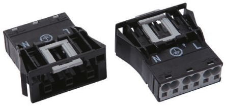 WAGO 770 Series Snap-in Connector Male Cage Clamp, 3-Pole, 25A, 3-Way, IP20