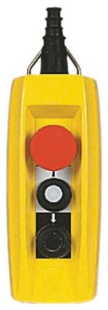 Schneider Electric 3PDT Push Button Pendant Station Yellow Glass Reinforced Polyester