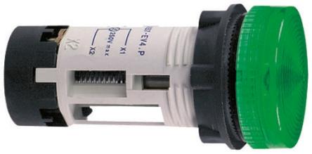 Schneider Electric, Harmony XB7, Panel Mount Clear Incandescent Lamp Pilot Light, 22 mm Cutout, IP20, IP65, Round, 250V