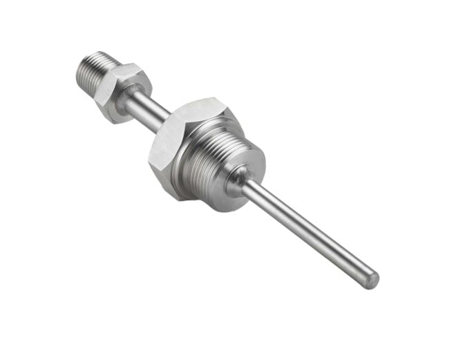 Threaded or flanged protection tubes with welded end cap. .