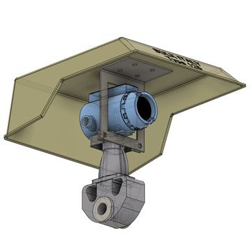 Replacement sunshade for the Rosemount 935 and 936 series gas detectors.