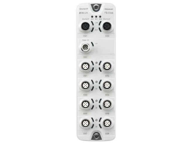 IO-Link Master with Profinet Interface or Ethernet IP interface, 4 or 8 port.