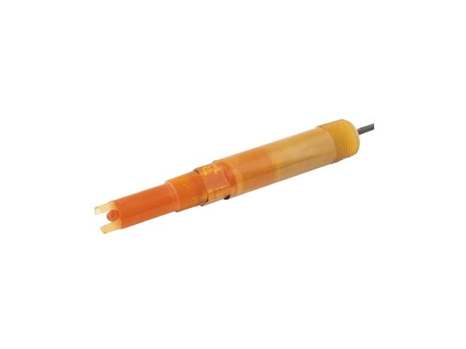 HF resistant pH sensor, enhanced resistance to process attack provided by field proven pH galss formulation.
