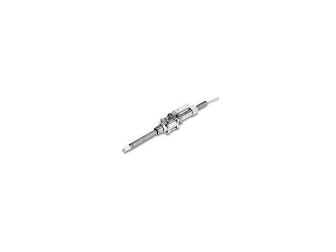 Titanium retractable body for insertion depths up to 27 inches and easy sensor removal.