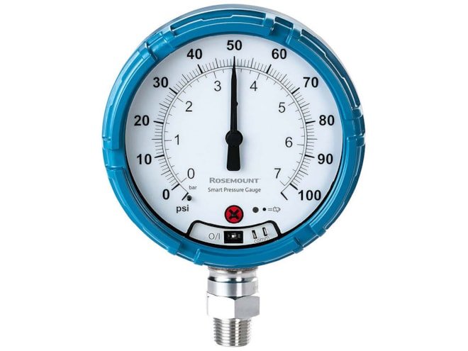 Local HART terminals for local configuration, 4.5 inch (114 mm) dial size, ranges from vacuum up to 4,000 psi (275 bar).