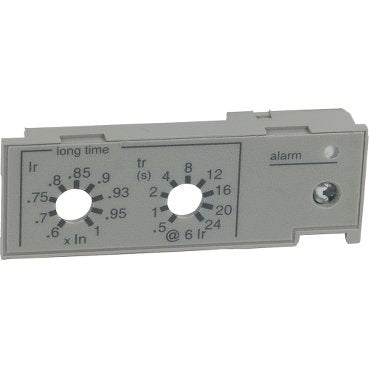 Circuit breaker accessory, PowerPacT P/R, trip unit adjustable rating plug E, UL/ANSI (Circuit breaker accessory PowerPacT P/R) is a Schneider Electric product. Designed for reliable performance and long service life. Available across Iraq — contact us for pricing and delivery options.