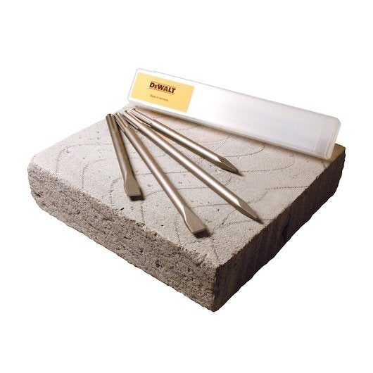 SDS MAX Chisel Set Point/Flat (4 pc)