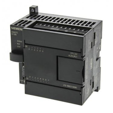 SIMATIC S7-200, CPU 222 Compact unit, AC power supply 8 DI DC/6 DO relay 4 KB progr./2 KB data, PROFIBUS DP expandable