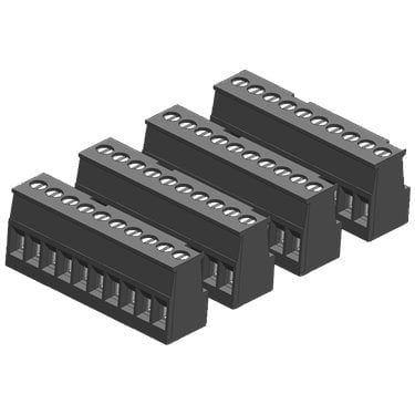 SIMATIC S7-1200, spare part, I/O terminal block tin-coated, in push-in design, for CPU 1217C on input side (4 units with 10 pins each)