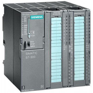 SIMATIC S7-300, CPU 314C-2PN/DP Compact CPU with 192 KB work memory, 24 DI/16 DO, 4 AI, 2 AO, 1 Pt100, 4 high-speed counters (60 kHz), 1st interface MPI/DP 12 Mbit/s, 2nd interface Ethernet PROFINET, with 2-port switch, Integr. power supply 24 V DC, Front connector (2x 40-pole) and Micro Memory Card required