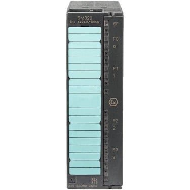 SIMATIC S7, digital output SM 322, isolated, 4 DO, 15 V / 20 mA 1 x 20-pole, for signals from the hazardous area, diagnostics-capable, PTB tested