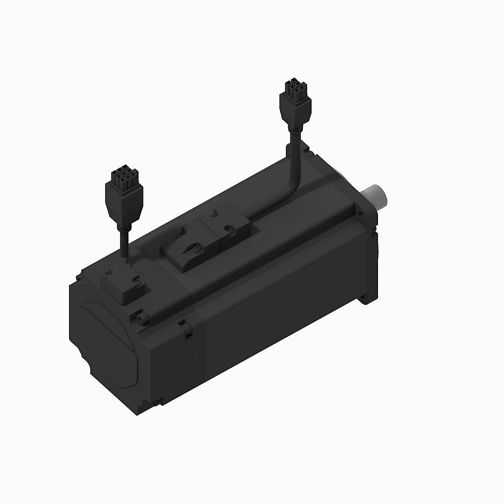 TL-Series Servo Motor, 230V AC, Frame Size 100mm Bolt Circle Frame Size, , 24 bit single-turn absolute encoder, multi-turn with battery required, Smooth shaft, w/ 24V DC Brake, Standard without shaft seal