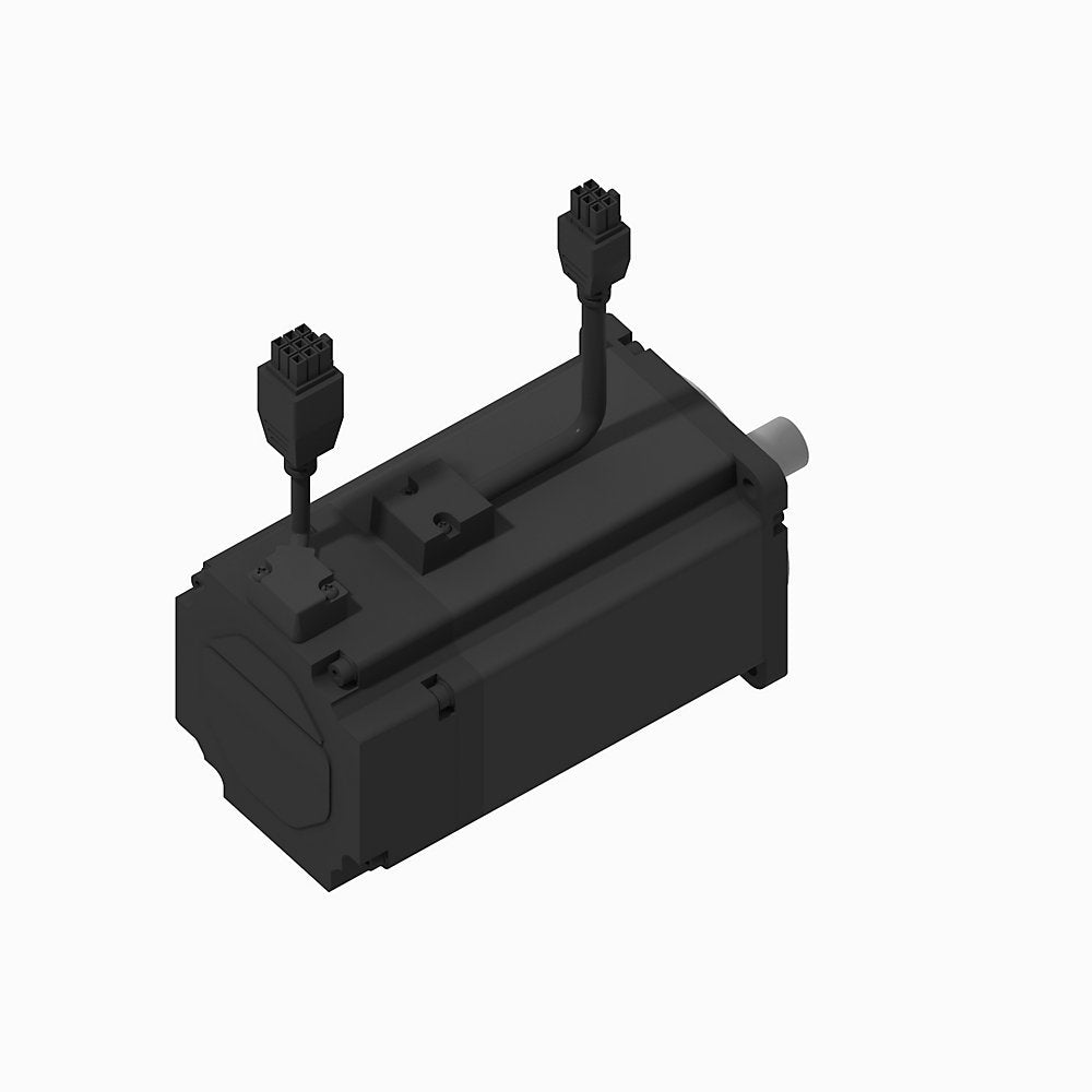 TL-Series Servo Motor, 230V AC, Frame Size 100mm Bolt Circle Frame Size, , 24 bit single-turn absolute encoder, multi-turn with battery required, Smooth shaft, Standard without shaft seal