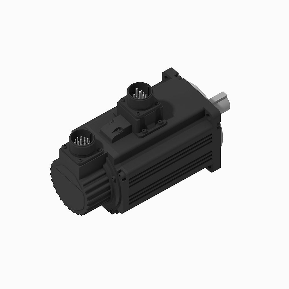 TL-Series Servo Motor, 230V AC, Frame Size 115mm Bolt Circle Frame Size, , 24 bit single-turn absolute encoder, multi-turn with battery required, Keyed shaft, w/ 24V DC Brake, Standard without shaft seal