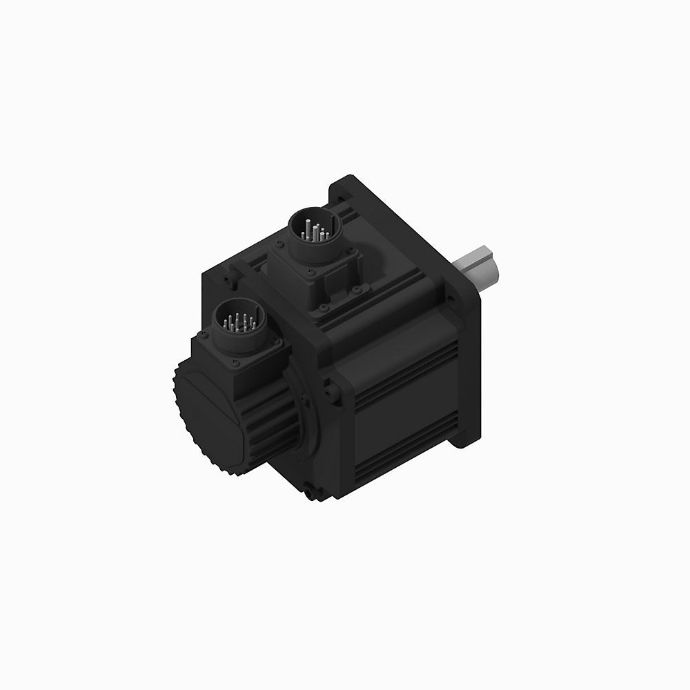TL-Series Servo Motor, 230V AC, Frame Size 145mm Bolt Circle Frame Size, , 24 bit single-turn absolute encoder, multi-turn with battery required, Keyed shaft, Standard without shaft seal