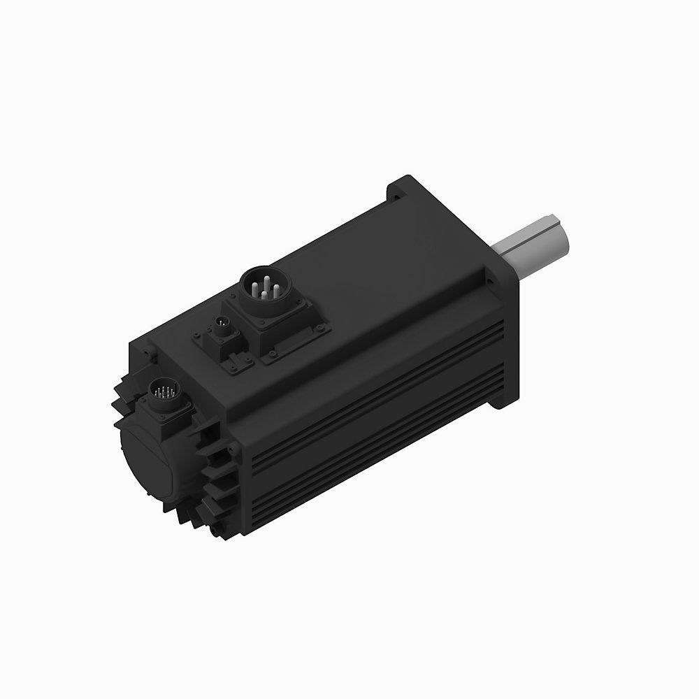 TL-Series Servo Motor, 230V AC, Frame Size 200mm Bolt Circle Frame Size, , 24 bit single-turn absolute encoder, multi-turn with battery required, Keyed shaft, w/ 24V DC Brake, Standard without shaft seal