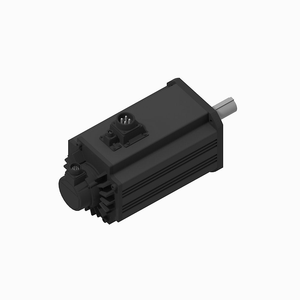 TL-Series Servo Motor, 230V AC, Frame Size 235mm Bolt Circle Frame Size, , 24 bit single-turn absolute encoder, multi-turn with battery required, Keyed shaft, w/ 24V DC Brake, Standard without shaft seal