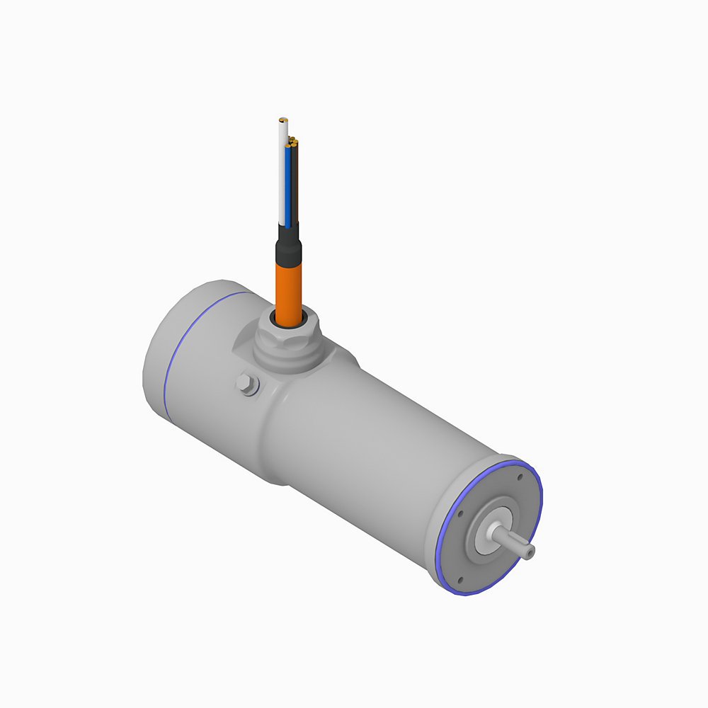 VPH Hygienic Servo Motor, (B) 480V AC, (063) 63mm Bolt Circle Frame Size, 3 (Three) Magnet Stacks, (M) Winding, 6700 RPM Rated Speed, (C) 18 bit Single-turn Digital High Resolution Encoder, (J) Keyed Shaft, (0) Flying Leads, (2) No Holding Brake, ,