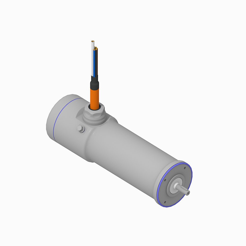 VPH Hygienic Servo Motor, (B) 480V AC, (063) 63mm Bolt Circle Frame Size, 3 (Three) Magnet Stacks, (M) Winding, 6700 RPM Rated Speed, (W) 18 bit Single-turn, 12 bit Multi-turn, and 9 bit Secondary Channel SIL2 Pl(d) Safety Rated High Resolution Encoder, (J) Keyed Shaft, (0) Flying Leads, (4) 24V DC Holding Brake, ,