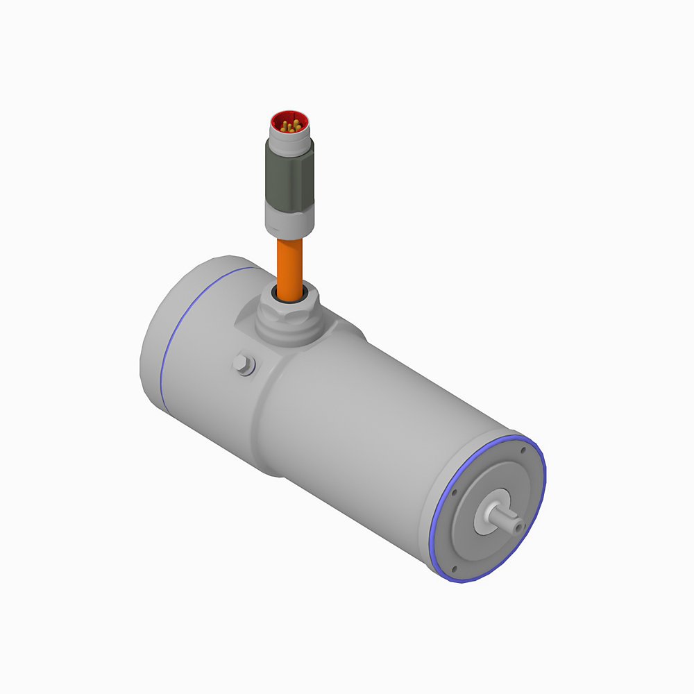 VPH Hygienic Servo Motor, (B) 480V AC, (075) 75mm Bolt Circle Frame Size, 3 (Three) Magnet Stacks, (F) Winding, 4500-6600 RPM Rated Speed, (W) 18 bit Single-turn, 12 bit Multi-turn, and 9 bit Secondary Channel SIL2 Pl(d) Safety Rated High Resolution Encoder, (J) Keyed Shaft, (1) Single SpeedTec Din Connector, (2) No Holding Brake, ,