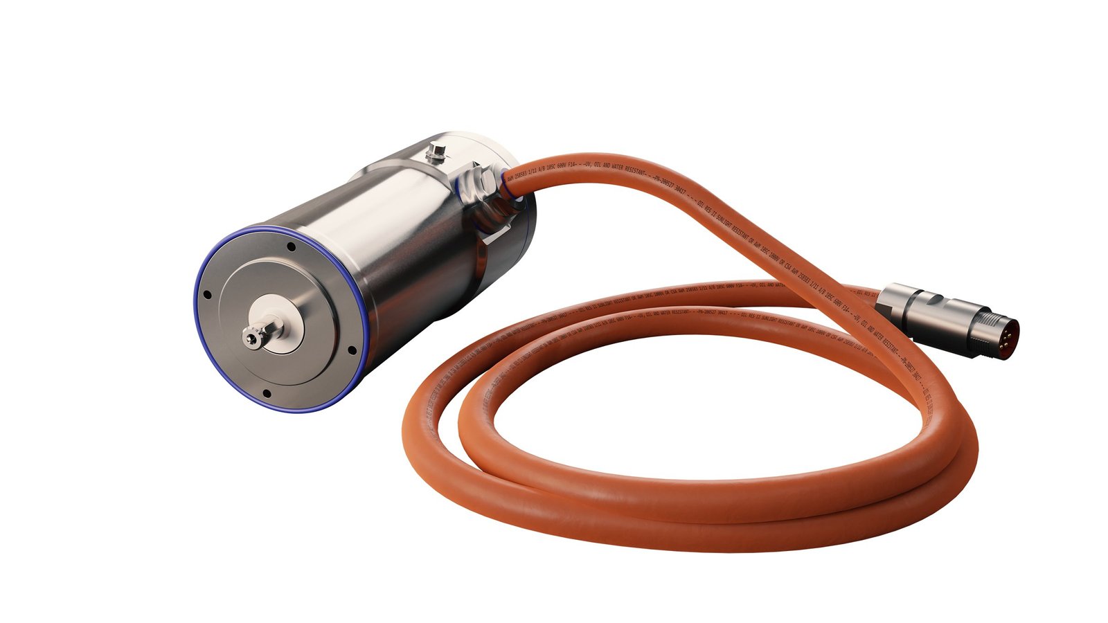 VPH Hygienic Servo Motor, (B) 480V AC, (100) 100mm Bolt Circle Frame Size, 1 (One) Magnet Stack, (F) Winding, 4500-6600 RPM Rated Speed, (C) 18 bit Single-turn Digital High Resolution Encoder, (J) Keyed Shaft, (0) Flying Leads, (2) No Holding Brake, ,