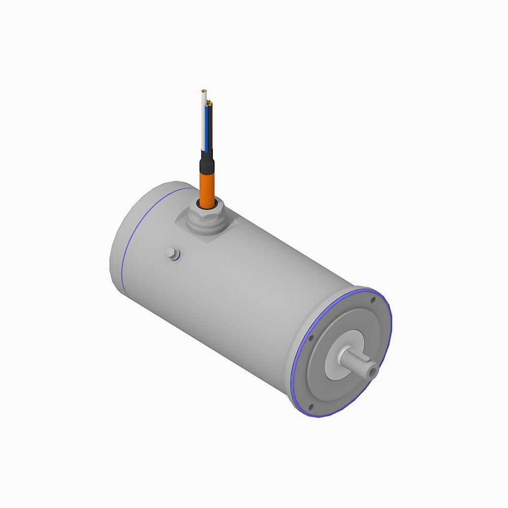 VPH Hygienic Servo Motor, (B) 480V AC, (115) 115mm Bolt Circle Frame Size, 2 (Two) Magnet Stacks, (F) Winding, 4500-6600 RPM Rated Speed, (C) 18 bit Single-turn Digital High Resolution Encoder, (J) Keyed Shaft, (0) Flying Leads, (4) 24V DC Holding Brake, ,