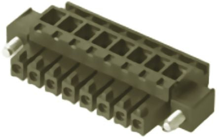 Weidmüller BC 3.81 Series Pluggable Terminal Block, 5-Contact, 3.81 mm Pitch, 1 Row, 1798800000