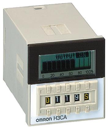 Omron H3CA Series DIN Rail Timer Relay, 1-Contact, 12 V dc, 0.1 s to 9990 h, Multifunction-Function