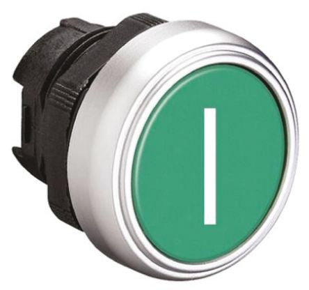 Lovato Platinum Series Green Spring Return Push Button Head, 22 mm Cutout, IP66, IP67, IP69K