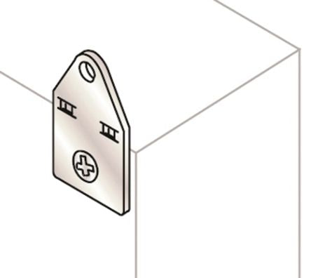 ABB SR/SRN Series Stainless Steel Wall Bracket for Use with SRX Enclosure 3 mm x 200 mm x 100mm