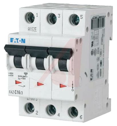 Eaton xEffect xEffect Miniature Circuit Breaker, 3-Pole, 13A, Type D, 415V ac AC, 10 kA Breaking Capacity