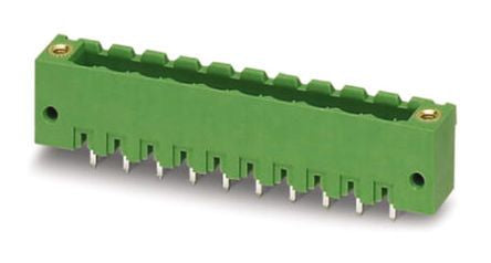Phoenix Contact MSTBV 2.5/ 6-GF Series Straight Pluggable Terminal Block, 6 Contact(s), 5 mm Pitch, 1 Row