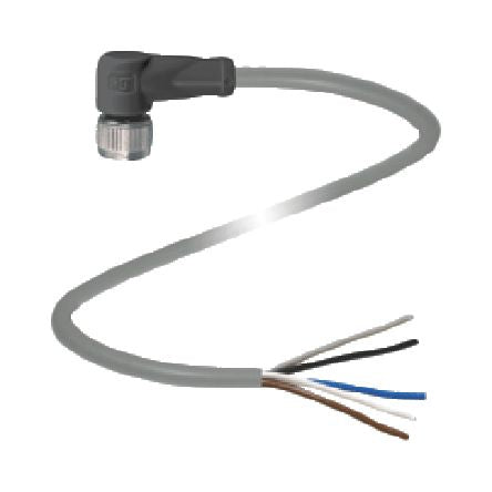 Pepperl + Fuchs Female 5 way M12, Right Angle to 5 way Unterminated Sensor Actuator Cable, 2 m