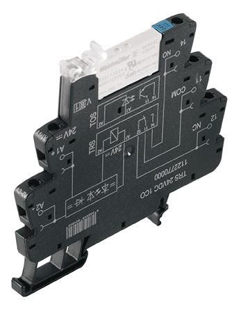 Weidmüller TRS Series Interface Relay, DIN Rail, 120V Coil, SPDT, 4mA