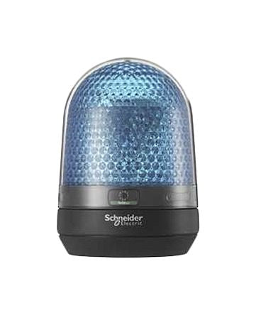 Schneider Electric Harmony XVR Series Blue Rotating, Flashing Beacon 230V ac, LED Bulb Base, IP65, IP23